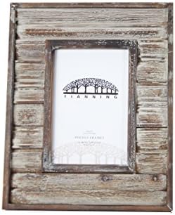 Tianning Vintage and Handmade Table Top Wooden Photo Frame (4x6)Picture Frame | Wall Mount | Handmade Rustic Reclaimed Wood | 4x6 inches Picture Frame