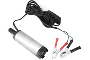 FTVOGUE 12 V Pompa sommergibile in acciaio, Pompe acqua e accessori Pompe sommergibili Inossidabile, Pompa sommergibile elettrica, Pompa elettrica, Diametro 3,8 cm 12 L/min 8500 r/m