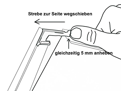 Biggy Kunststoff Bilderrahmen 40×120 cm 120×40 cm Farbauswahl: hier Schwarz matt viele Größen mit Acrylglas - 4