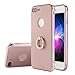 Price comparison product image Kobwa iPhone 7 Plus Case, 3 in 1 Ultra Thin Hard 360 Degree Ring Anti-Scratch Shockproof Electroplate Frame with Coated Surface Excellent Grip Case for Apple iPhone 7 Plus