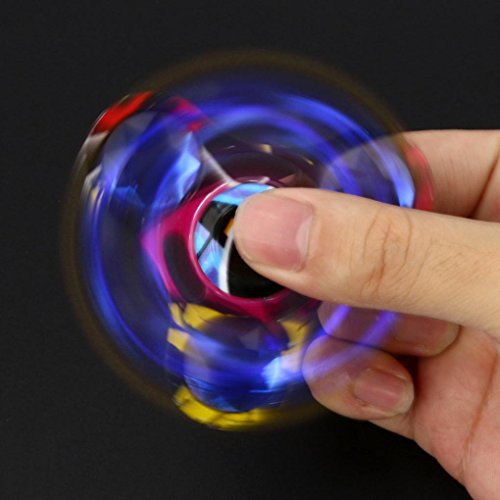 Saingace Metal Crystal Fidget Spinner Dreieck Einzelfinger Dekompression Gyro Hand Spinner Fingerspitzen Gyro - 2