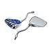 Produktbild sourcingmap® Paar 8mm 10mm Schädel Skeleton Hand Muster Motorrad Scooter Rearview Spiegel