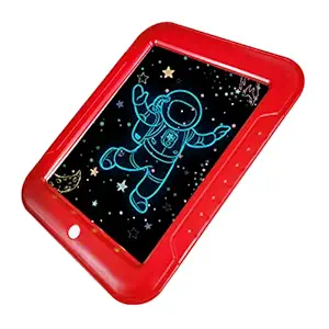 Beso Kids Painting Writing Doodle Board Toy - Color Doodle Drawing Board Bring Magic Pens Educational Toys for Age 1 2 3 4 5 6 7 8 9 10 11 12 Year Old Girls Boys Age Toddler Gift (Red)