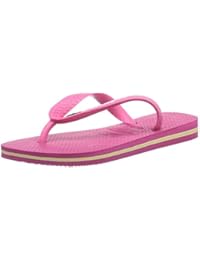 Havaianas Brasil Logo Rosa Mujeres Summer Beach Flip Flops