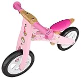 BIKESTAR® Premium Kinderlaufrad für kleine Abenteurer ab 2 Jahren ★ 10er Natur Holz Edition ★ Flamingo Pink - 4