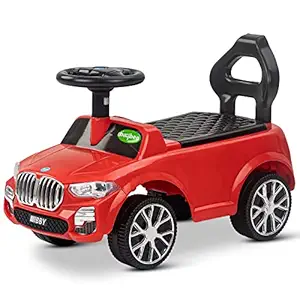 Baybee Magnus Ride on Baby Car for Kids, Kids Car with Horn Button & High Backrest, Push Ride on for Kids | Ride on Toys Kids Baby Big Car | Ride on Car for Kids to Drive 1 - 3 Years Boys Girls (Red)