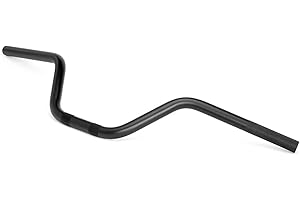 ‎ALCHEMY PARTS Ape Motorcycle Handlebar - 22 mm (7/8 Inch) for Scrambler, Brat Bikes & Road Bikes - Black Light Metal