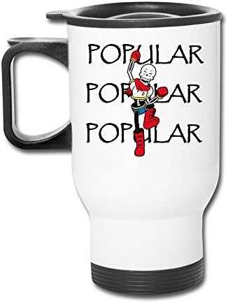 HFYEN Papyrus And Sans Novelty Travel-mugs With Handle,White