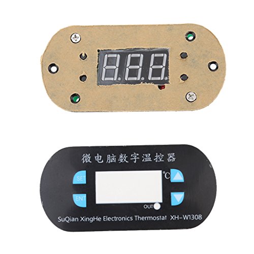 MagiDeal DC 12V Elektronik Thermostat Temperaturregler Xh-w1308 Diy – Rot - 9