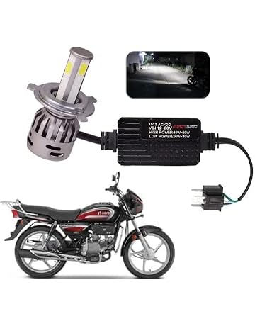 Details about &nbsp;Motorcycle 9x 5W LED Headlight Continuous Front Head Lamp