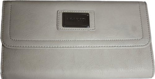 H&amp;G Ladies Large Designer Purse \ Wallet \ Clutch by Nanucci, Paris - Cream