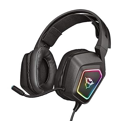 Trust Gaming GXT 450 Blizz Casque Gamer 7.1 USB avec micro pour PC et Ordinateur Portable, LED lumineux - Noir