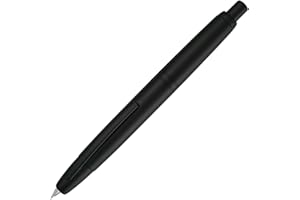 ATOKISS Jinhao - 10 penne stilografiche senza cappuccio con scatola, nero opaco retrattile, pennino extra fine, set da scrittura con convertitore