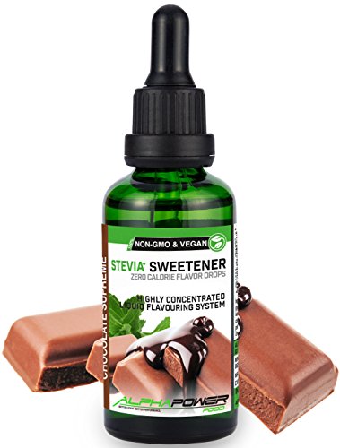 Stevia líquida natural I SÚPER PACK AHORRO 5x50 ml, Stevia Gotas de fresas con sabor a fruta, crema de chocolate, Vainilla bourbon, leche de coco, plátanos maduros, Edulcorante natural