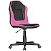 Produktbild KS-FURNITURE Kinderschreibtischstuhl TITUS schwarz/pink für Kinder ab 6 mit Lehne | Kinder-Drehstuhl Kinder-Bürostuhl ergonomisch | Jugendstuhl höhenverstellbar | Kinderschreibtischstuhl ohne Armlehne