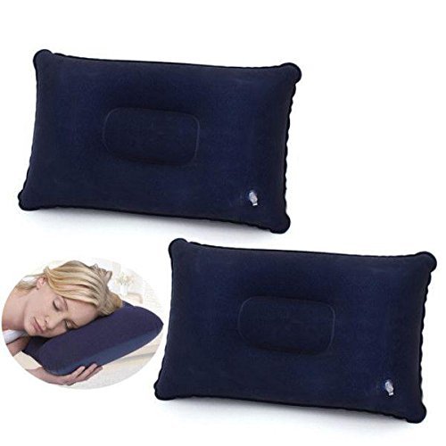 AUDEW 2pcs Aufblasbares Kissen Reisekissen Kopfkissen Luftkissen Sitzkissen Outdoor Camping - 2