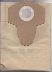 5 Sacchetti Per Aspirapolvere Industriali 30L, In Microfibra Multistrato, Per Cantieri, Adatto Per AquaVac 30L - 45120272, 59x39cm
