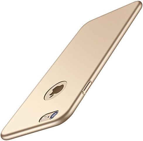 iPhone 7/7s Case, ZFeibi Hard PC iPhone 7/7s Cover [4.7inch] with Full Tempered Glass Screen Protector Anti-Scratch Lightweight Ultra-Thin for iPhone 7 Case - Gold