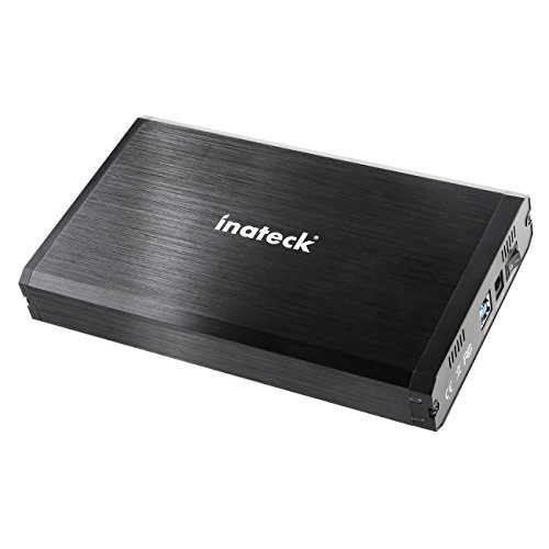 [Aluminium/USB 3.0/8to] Inateck Gehäuse externe Festplatte 3,5 Zoll USB 3.0 externe Festplatte/SSD Gehäuse aus Aluminium für Festplatte 3,5/2,5 SATA