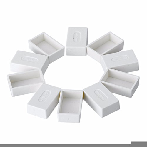 10 pcs Acuarela Plástico Vacío Moldes Paleta Artistas (Bandeja llena)