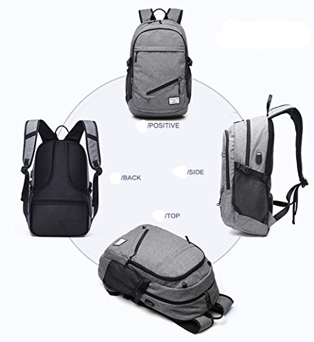 Student Rucksack  ACMEDE Laptop Rucksack 15 Zoll Notebook Computer Schulrusack Schultasche Top-Model Uni Rucksack mit USB Charging Port f  r Smartphon