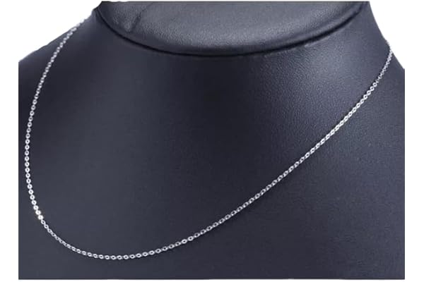 Collier acier inoxydable chaine simple fine argent ou or mixte homme et femme