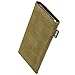 Price comparison product image fitBAG Classic Khaki custom tailored sleeve for ARCHOS 50b Platinum | Made in Germany | Genuine Alcantara pouch case cover with MicroFibre lining for display cleaning
