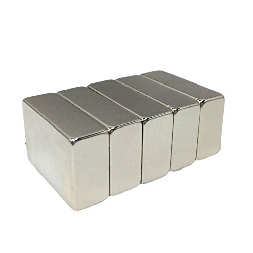 Magnetastico® | Ultrastarker Neodym Magnet Rechteck 40x20x10 mm N52 NiCuNi Silber | Neodymium Permanentmagnet Dauermagnet Supermagnet - 2