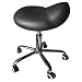 Produktbild Mari Lifestyle Profi Rollhocker Drehhocker Arbeitshocker | Leichtes und Orthopädisches Design | 9cm Schaumpolsterung | Drehbar und Höhenverstellbar | Maße: 38x38x48-61 cm