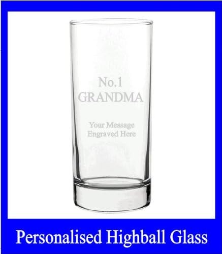 High Ball [Custom] No1 Grandma Tall Long Glass HB35 in Silk Lined Gift Box