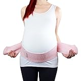 Bracoo atmungsaktive Bauchbinde und Schwangerschaftsbandage | Bauchstütze für Schwangere vor und nach der Geburt | Bauchband rosa - 2