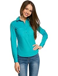 blusa turquesa mujer