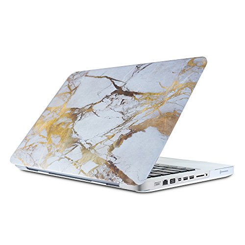 KONKY Macbook Pro 15 A1707 Hülle (2016 freigegeben), Schützende Soft-Touch HartschaleTasche Schutzhülle Snap Case für Neueste 2016 Apple MacBook Pro 15 „Zoll mit Touch Bar und Touch-ID, Weiß Gelb - 5