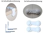 Premium Baby Kinder Sicherheitsset 35-teilig, 10x Steckdosenschutz, 16x Eckenschutz, 2x Schrankschloss, 2x Klemmschutz, 5x Schubladensicherung, Bonus: Bedienungsanleitung mit Ratgeber Checkliste - 5