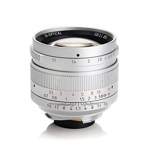 7artisans 50mm F1.1 Leica M Mount Fixed Lens for Leica M-Mount Cameras Like Leica M-M Leica M240 Leica M3 Leica M6 Leica M7 Leica M8 Leica M9 Leica M9p Leica M10 - Silver