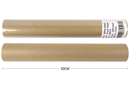 LaRibbons – Natur/Braun Packpapier 1 Rollen – 20 m X 50 cm – 80 g/m² - 7