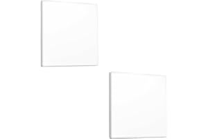 UFURMATE Lot de 2 plaques murales vierges en plastique pour prises ou interrupteurs non utilisés 8,6 x 8,6 cm (blanc)