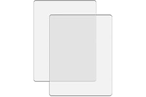 CYFUN DESIGN 1 Pair Standard Cutting Pads for Die Machine, 8 3/4" x 6 1/8" x 1/8" 2 Packs Clear Polycarbonate Plastic Plates for Die Work Scrapbooking Supplies