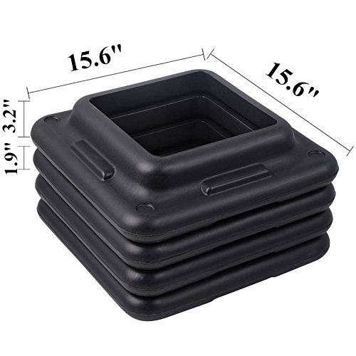 IUNNDS 109,2 cm Verstellbar Fitnesscenter Schritt Plattform für Sport & Fitness (schwarz & grau) - 5