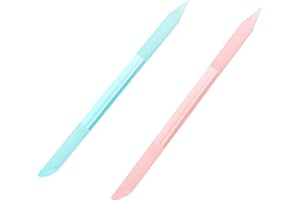 YIHECWY 2 Pieces Glass Cuticle Pusher Manicure Double Sided Cuticle Trimmer Filing Cuticle Remover Tool Manicure Stick for Women Girls Nail Salons Home