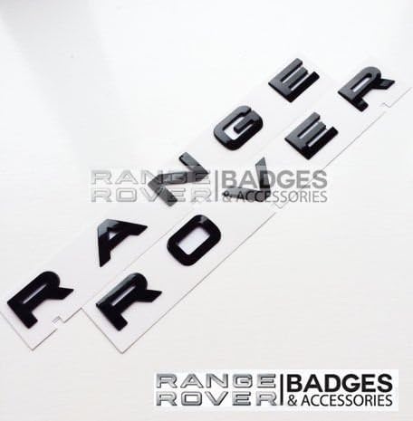 RangeRover Badge Lettering Boot Bonnet letters black Sport Vogue P38 Evoque L322