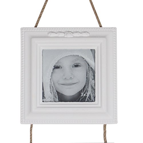 Bilderrahmen Vintage-Design 3er Ampel weiß lackiert ca. 52×12.5 cm für Fotos 7×7 cm - 2