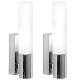 Material: Metall (verchromt), Glas