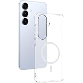 Spia Samsung Galaxy S24 FE ile Uyumlu Kılıf Kablosuz Şeffaf Şarj &Ouml;zellikli Lansman Kapak Orijinal (Samsung Galaxy S24 FE ile 