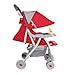 abdc kids baby Pram Stroller Premium Red Ultra Light Flat Bed RS.2999.00