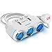 Produktbild TAOtTAO Multi 3-Wege-Zigarettenanzünder-Verlängerungs-Splitter-USB-Ladegerät DC 12V Verdrahtete Spannung (B)