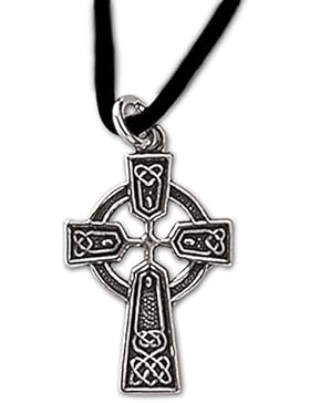Anhänger Keltisches Kreuz Knotenwerk 925er Silber Schmuck – Positive Entwicklung – mit Lederhalsband Schmucksäckchen...