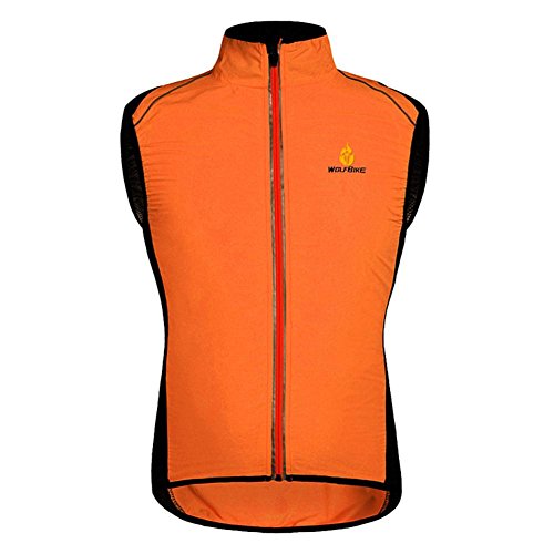 Gecorid Gilet de Cyclisme Coupe-Vent Respirant pour Vélo