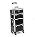 Urbanity Professional Large Aluminium Beauty Makeup Trolley Case Black Croc