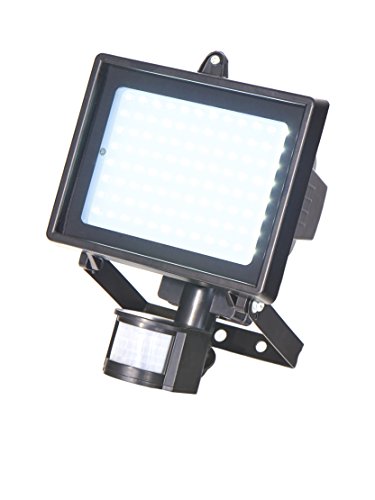LED Strahler mit Bewegungsmelder 96 LED 8 Watt Fluter Strahler Licht Scheinwerfer Außenstrahler Wandstrahler IP44 Spritzwassergeschützt 4000K Neutralweiß - 2